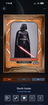Topps Star Wars Darth Vader 3-Card Lot Chrome Galaxy DIGITAL CARDS #274 #255 #85