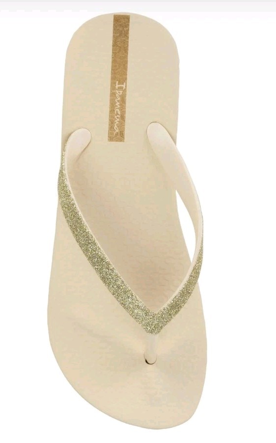 NUEVO - Sandalias chanclas Ipanema Ipa cuña brillante para mujer talla 6
