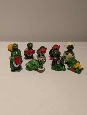 9 - Vintage 1991 Ferrero Kinder Surprise Egg Teeny Terrapins Turtles Toy Figures
