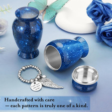 Small Urns for Human Ashes Keepsake 2.85 Inches Memorial Mini Cremation Urn f...
