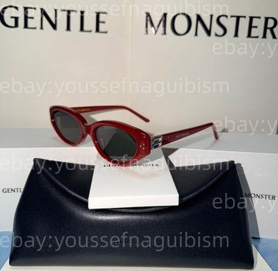 2026 GentleMonster Vanilla R6 Sunglasses Red Frame Black Lenses