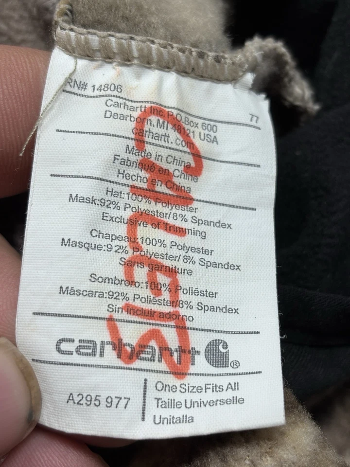 CARHARTT коричневый камуфляж REALTREE зимняя шляпа Beanie и лицо маска поход лыж охоты крышка - Изображение 4 из 4