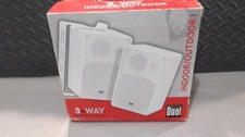 NEW -DUAL 3 WAY INDOOR OUTDOOR SPEAKERS - FREE SHP