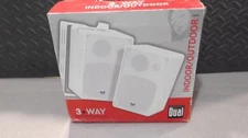NEW -DUAL 3 WAY INDOOR OUTDOOR SPEAKERS  FREE SHIPPING