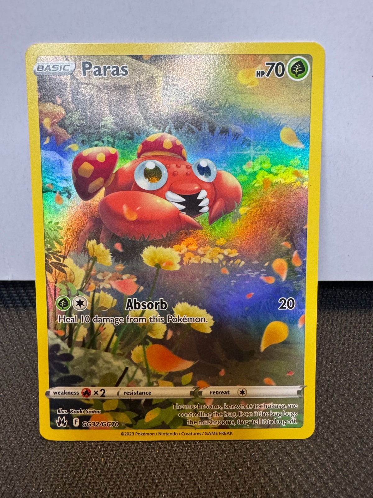 Paras #GG32/GG70 Pokemon Crown Zenith: Galarian Gallery Holo - NM