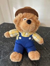 The Berenstain Bears Papa Bear Plush Stuffed Animal Blue Vintage