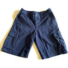 Polo Ralph Lauren Youth Navy Blue Classic Chino Utility Pocket Cargo Shorts 14