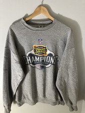 Sz LARGE New England Patriots Super Bowl XXXVIII 38 Champions Sweatshirt 2004