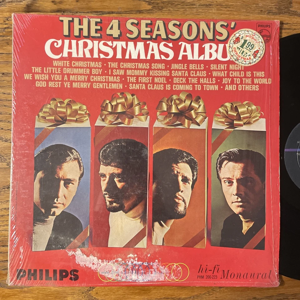 The 4 Seasons Christmas Album LP Philips Mono Holiday 1st Press + Shrink VG- - Image 2 of 4