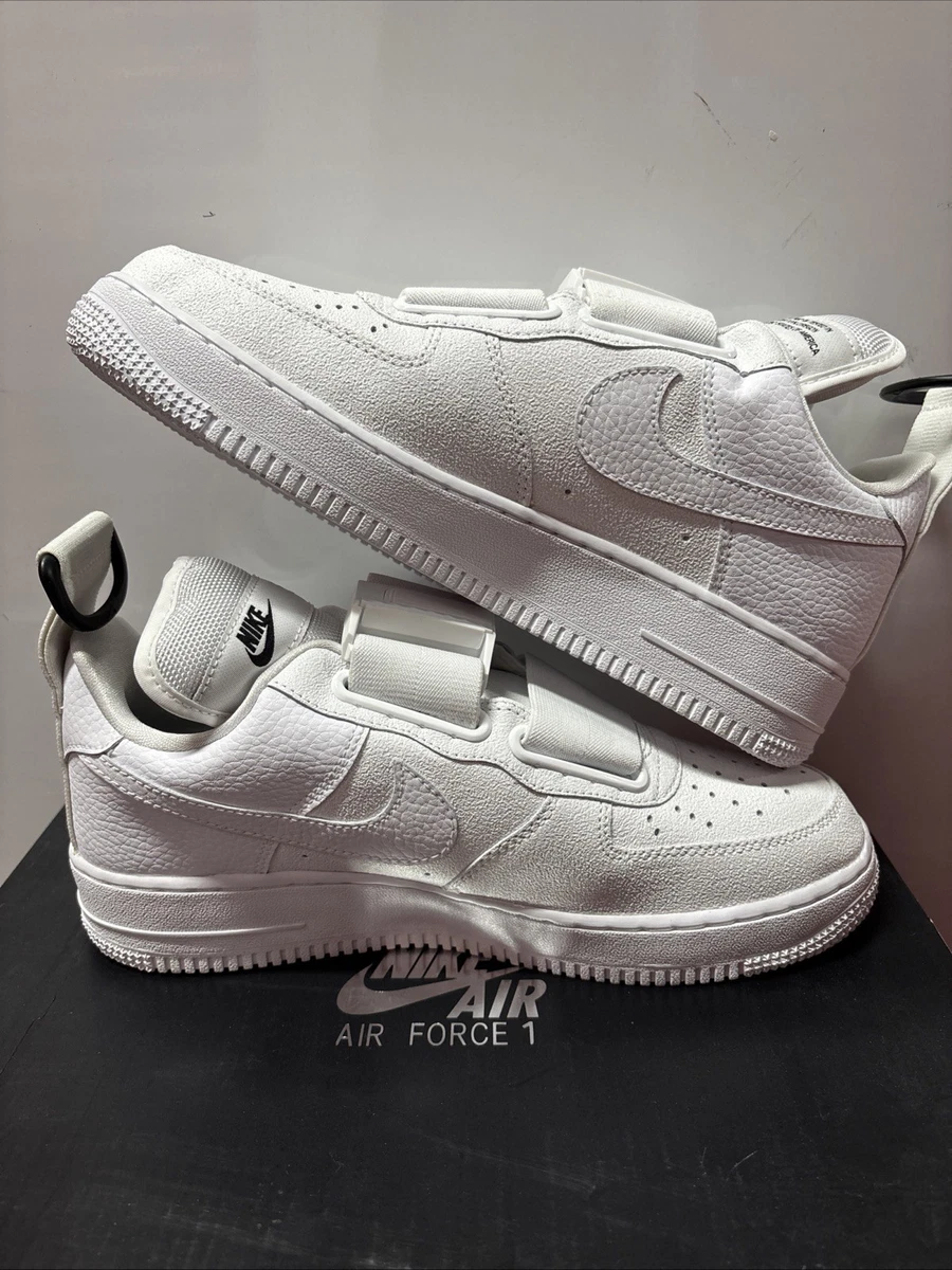 Preços baixos em Nike Air Force 1 Utility White Black | eBay