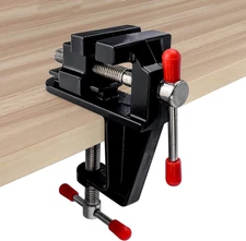 Mini Table Vise Clamp, Small Bench Vice for Woodworking, Jewelry, DIY Crafting
