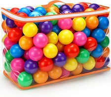 Multicolor Ball Pit Balls Phthalate Free Crush Proof Plastic Toys With Storag...