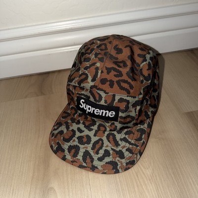 FW19 Supreme Gore-Tex Leopard Camo 5 Panel Camp Cap Hat Used 100
