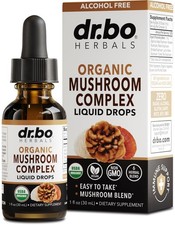 Organic Lions Mane Mushroom Complex - Mushroom Supplement Liquid Drops Tinctu...