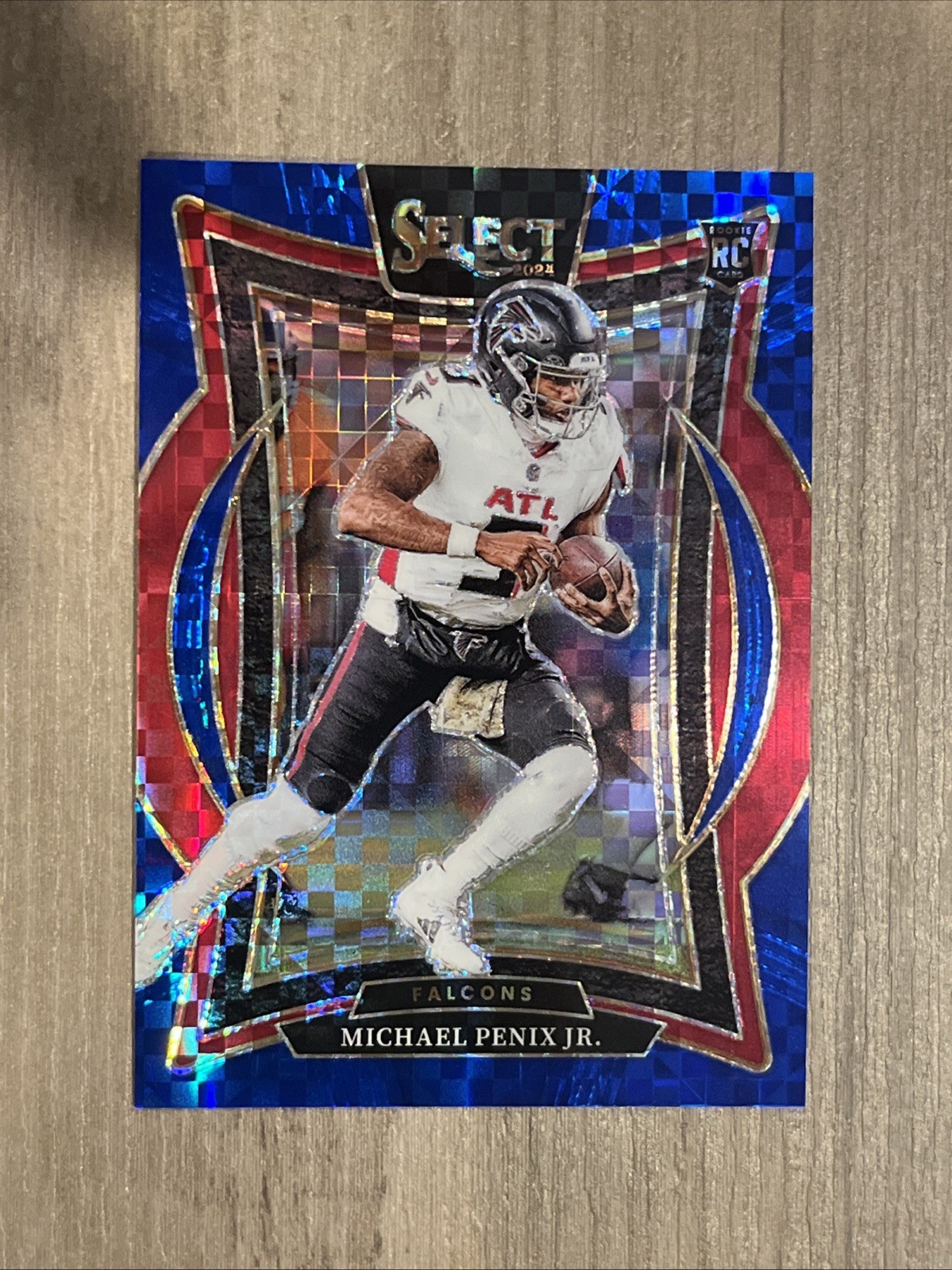 2024 Panini Select - Concourse Michael Penix Jr. #80 Blue Prizm /249 (RC)