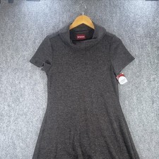 Lineas Dress Knit Stretch Womans T34 Black Knit NEW