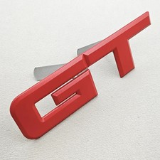 Gt Emblem Badge 3d Metal For Mustang Rear Trunk Fender Grille Sticker