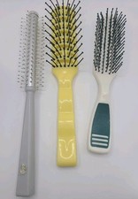 Goody Vintage Hair Brush Lot of 3 Plastic Nylon Bristles