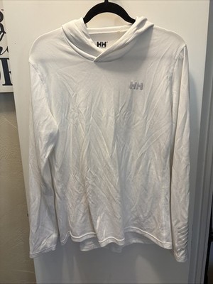 Helly Hansen Pullover White Women s XL Hooded Lightweight
