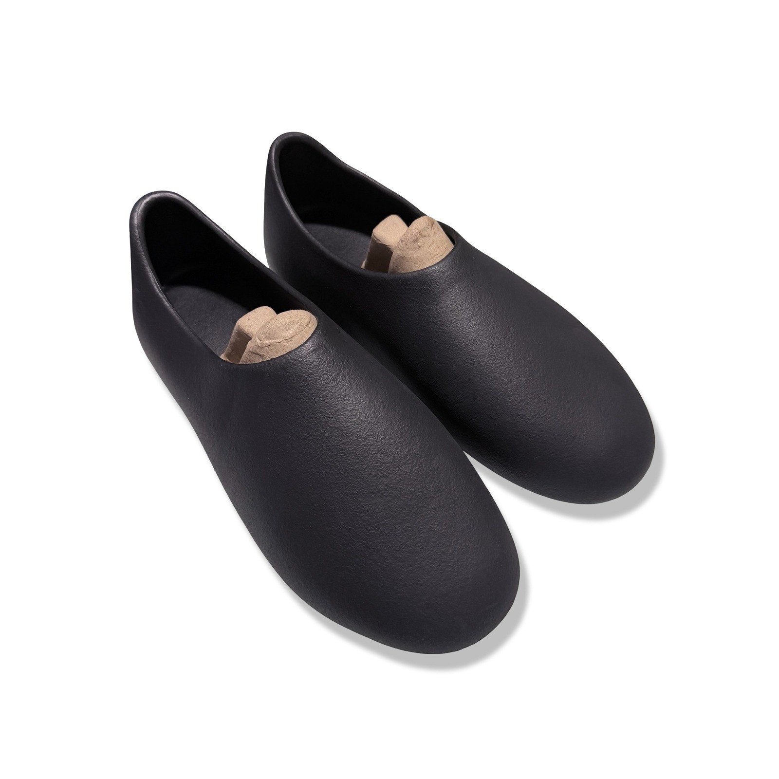 NEW Black Minimalist Foam Slip On Loafers Sz 14 Futuristic Clog Mules Round Toe thumbnail 5