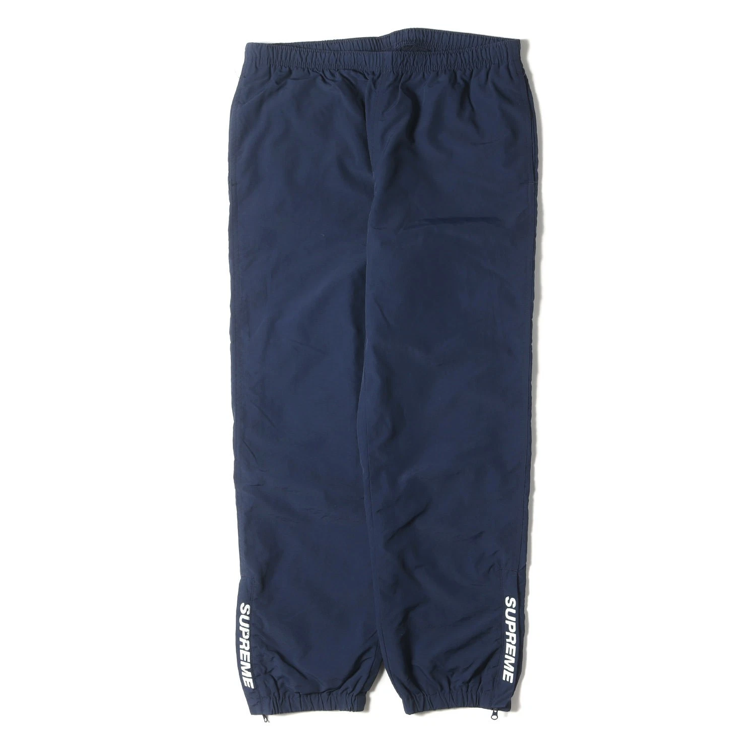 Pantalon d'échauffement Supreme nylon bleu marine imperméable taille S coupe slim