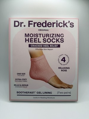 Dr. Frederick's Original Moisturizing Fuzzy Heel Socks for Dry Cracked - New