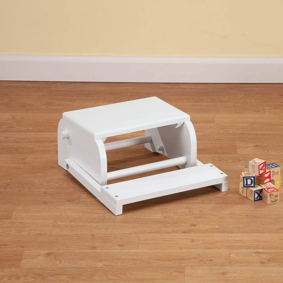 儿童白色运动踏脚凳 — 第 3/4 张图片