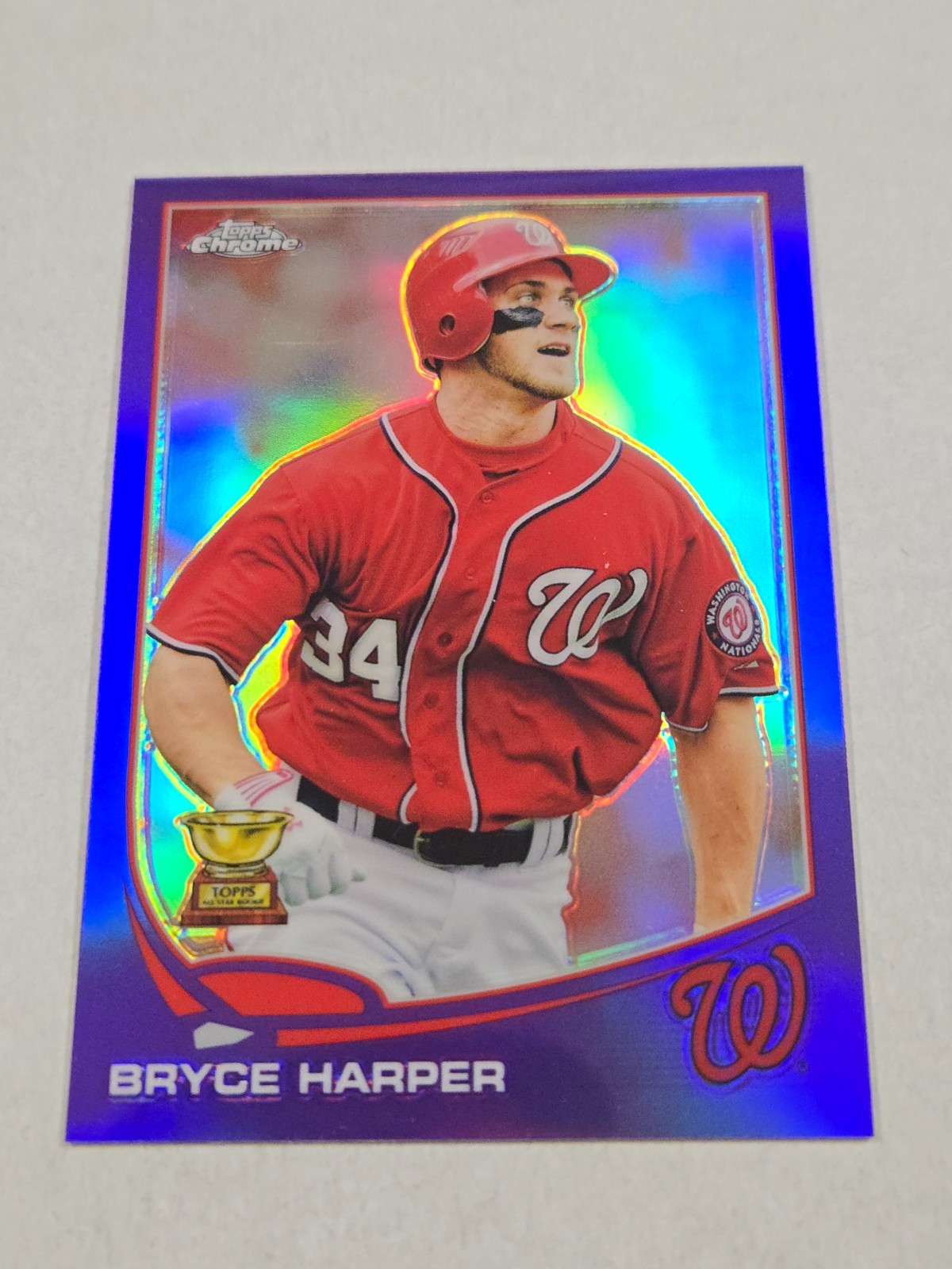 Bryce Harper 2013 Topps Chrome Purple Refractor