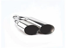 Different Trends 18" Dual Chrome Polished Side Exhaust Tip 2.25" Inlet Diameter