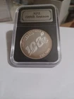 NFL 100th Season 1 oz .999 Fine Silver Coin Round In Plastic Case
