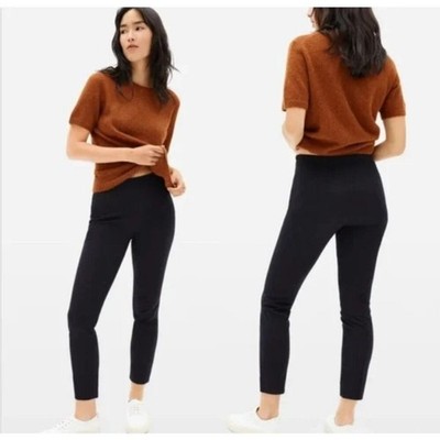 Everlane High-Rise Side Zip Skinny Pants Black Size 4