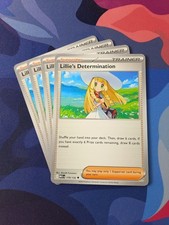 4x Lillie's Determination x4 - 119/132 | Me01: Mega Evolution | NM | Pokémon