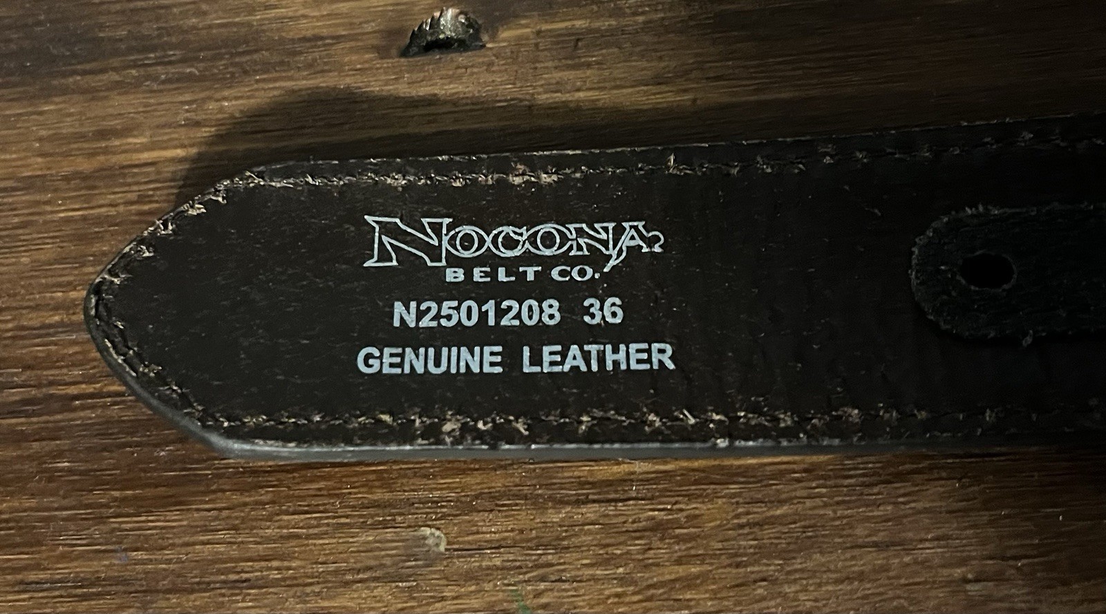 Nocona Belt Co Western Belt Mens Size 36 Brown Leather Silver Tone Medallions