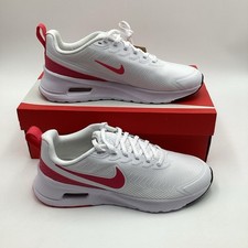 Nike Air Max Nuaxis Sneakers Women’s Size 9.5 White/Aster Pink-Black HF1233-100