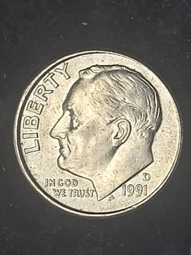 1991 D Roosevelt Dime Circulated