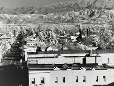 Vintage Photo Aerial View Of Colton California 1950s 8X10
