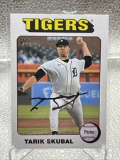 2024 Topps Heritage Baseball #247 Tarik Skubal White Border Detroit Tigers