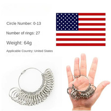 USA Ring Sizer Tool Set Aluminum Gauge For Wedding Ring Band Engagement Ring