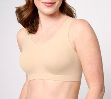 Evelyn & Bobbie Women's Bra Sz L Ultra Lift Defy Seamless Brown A587086