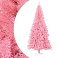 KüNstlicher Weihnachtsbaum Rosa 180 Cm Mit StäNder PVC Tannenbaum