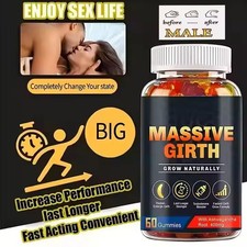 Massive Girth Gummies Grow Thicker Bigger Male Enhancing Supplement MUSCLE MASS