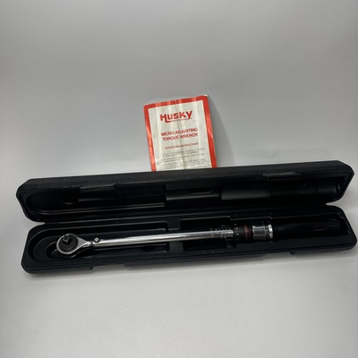 #ad Husky Pro Torque Wrench 39103 3 8 Drive Socket Wrench with Case $39.97