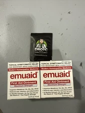 *Lot of 2* Emuaid First Aid Ointment Maximum Strength 0.5oz - EXP 4/2026 +