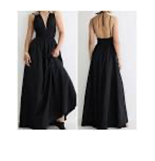baby blue maxi dress Misha Glitter evening dress black Upcycled/Deadstock Color:Navy*