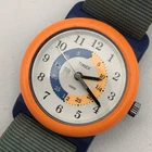 Child's Vintage TIMEX Learning Watch Education blue & Orange 27mm