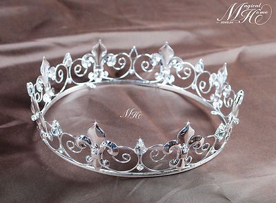 Vintage Pearl Headband Crown Bridal Princess Tiara Rhinestone Medieval Amazon.com: JWICOS Gold Crystal Queen Crown for Wedding  main image 4