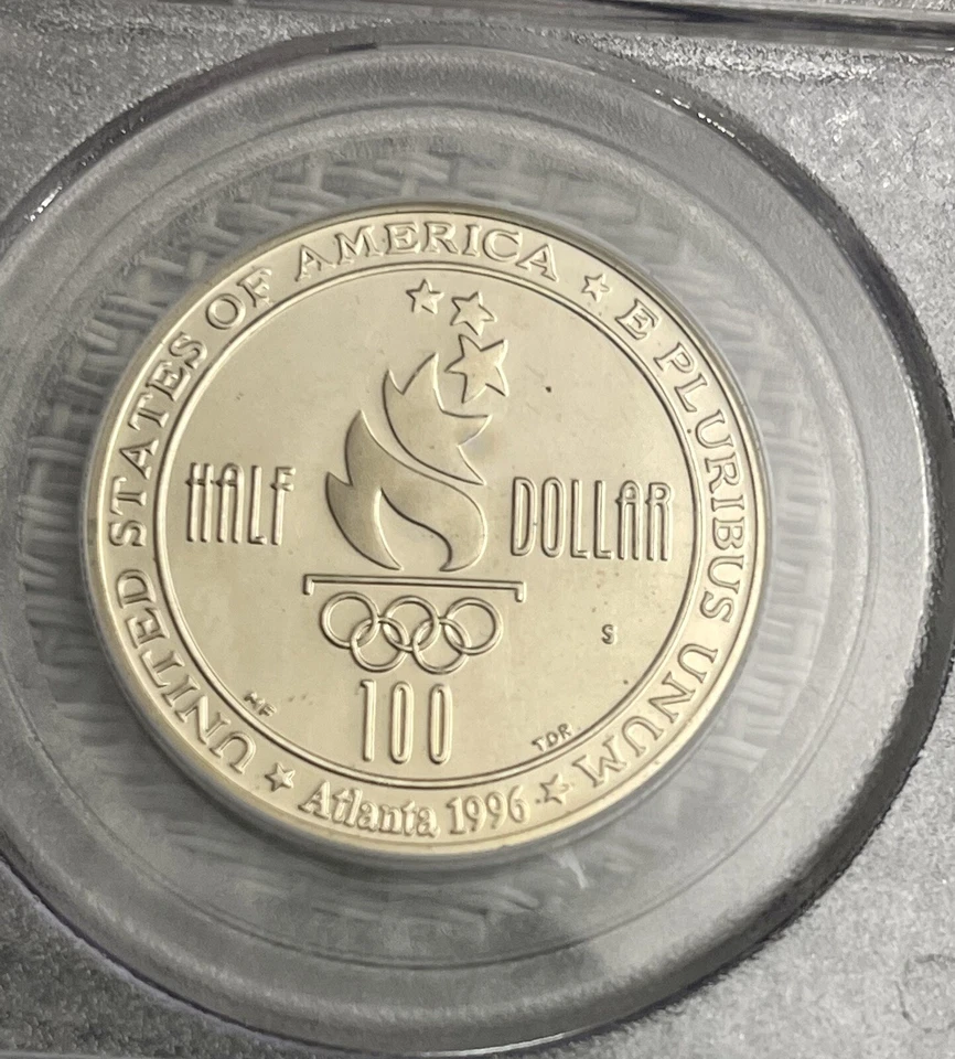 1996-S 50C Olympics Soccer Commemorative Half Dollar PCGS MS 69 DCAM | UNC BU #A - Image 4 of 4