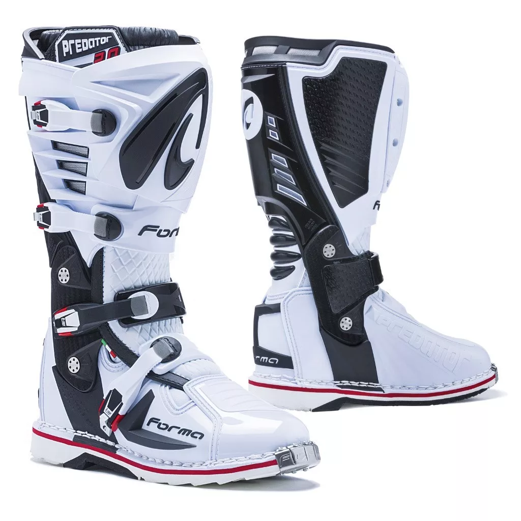 motocross boots, Forma Predator 2.0 white pro motorcycle mx sx offroad sg  tech