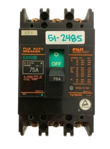 Fuji Electric EA103B 220V 75A Circuit Breaker