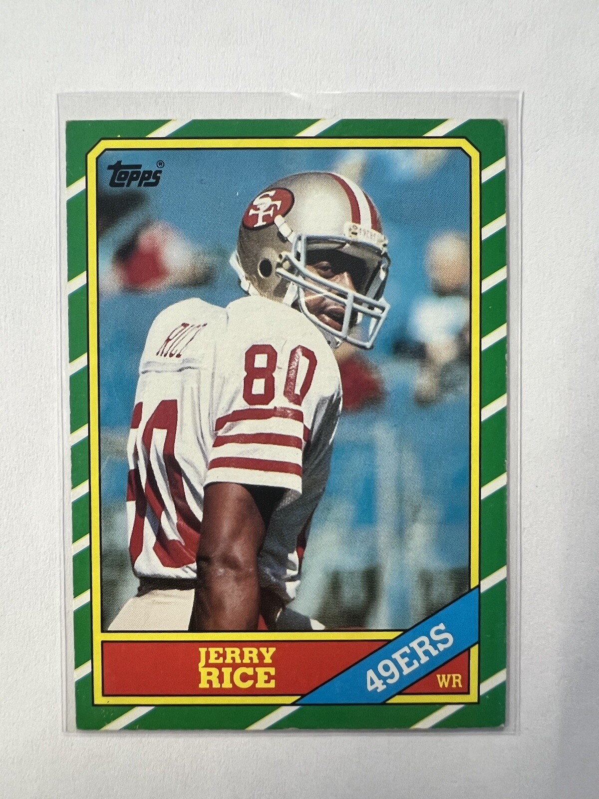 1986 Topps Jerry Rice Rookie Card 161 eBay